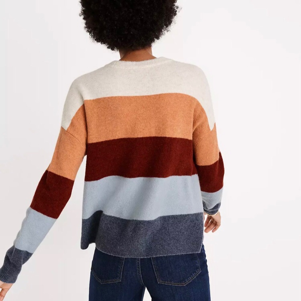 Madewell Crofton Striped Pullover Sweater in Coziest Yarn XXS - Picture 8 of 8